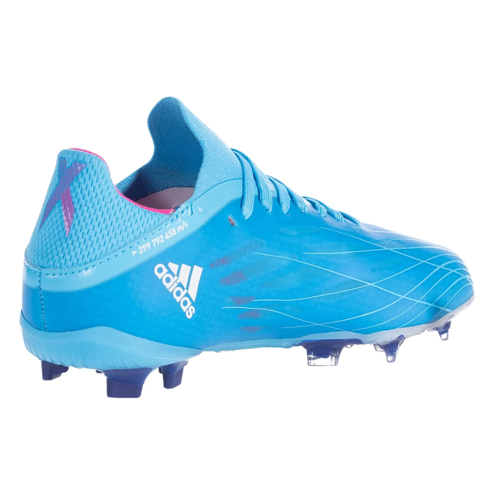 adidas X Speedflow.1 FG Junior Firm Ground Soccer Cleat Sky Rush/Team Shock Pink/White