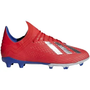 Adidas Youth X 18.1 Firm Ground Soccer Cleat - Red/Blue