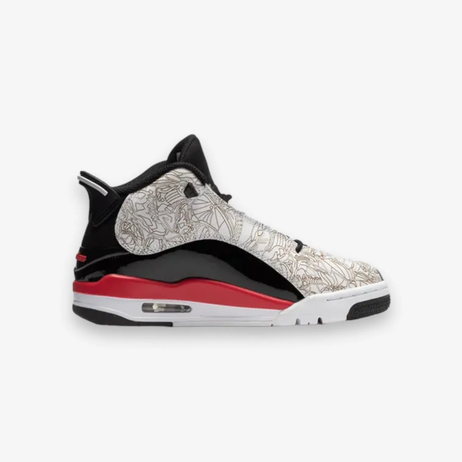 AIR JORDAN DUB ZERO GS WHITE/FIRE RED-BLACK DV1360-162