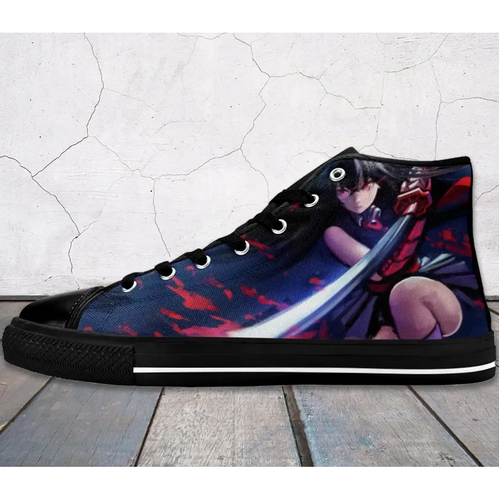 Akame Ga Kill Shoes High Top Sneakers for Kids and Adults