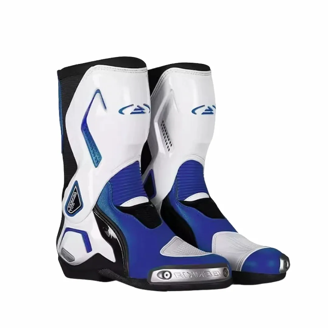 Allgoal Blue Motorcycle Riding Boots