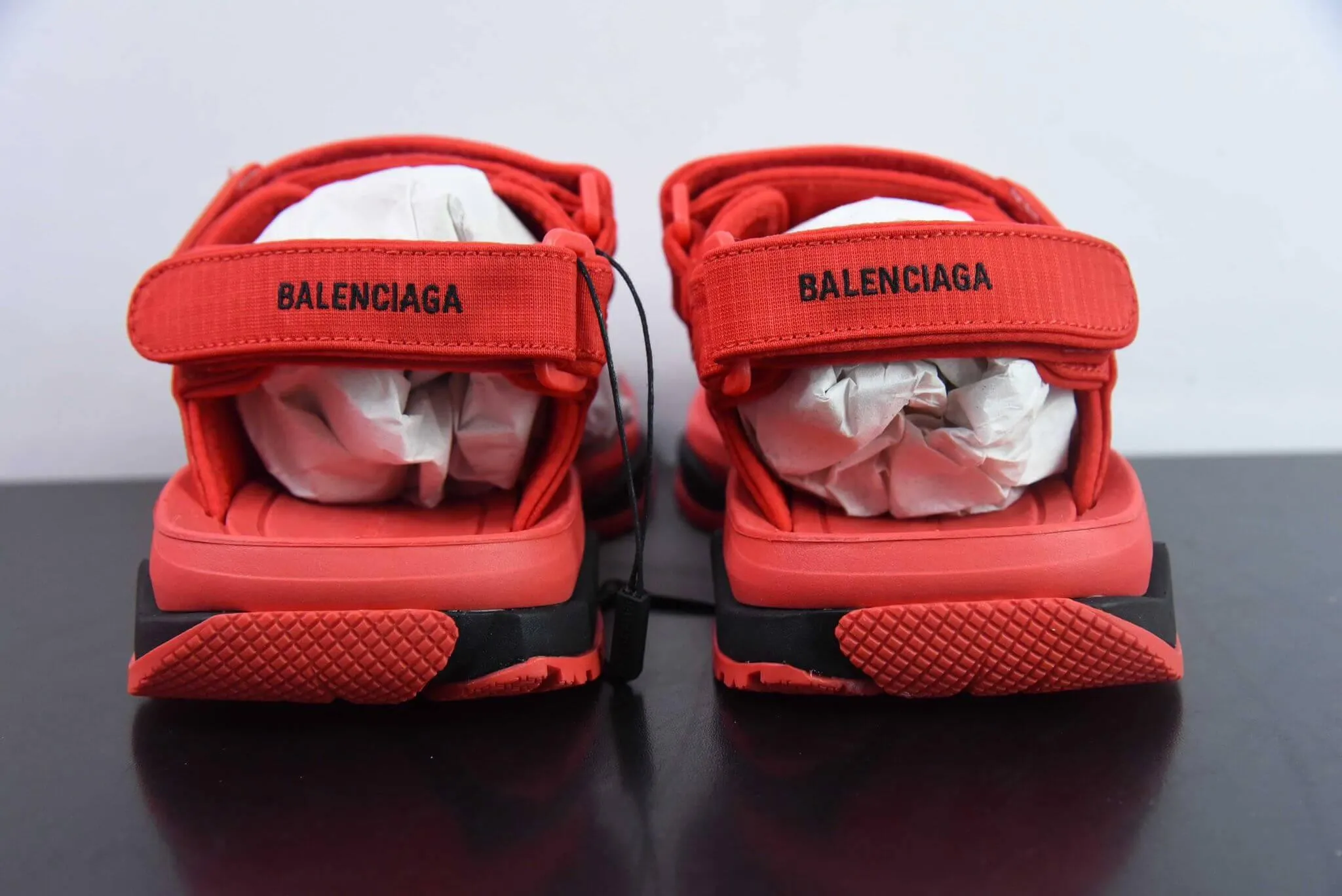 Balenciaga Tourist Touche strap Sandal | Stylish shoes