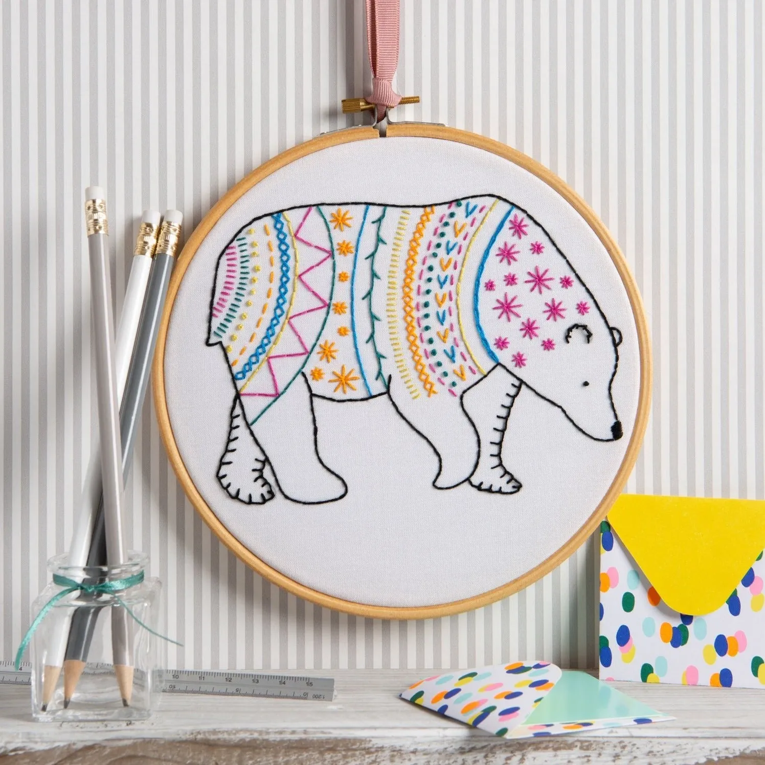 Bear Embroidery Kit