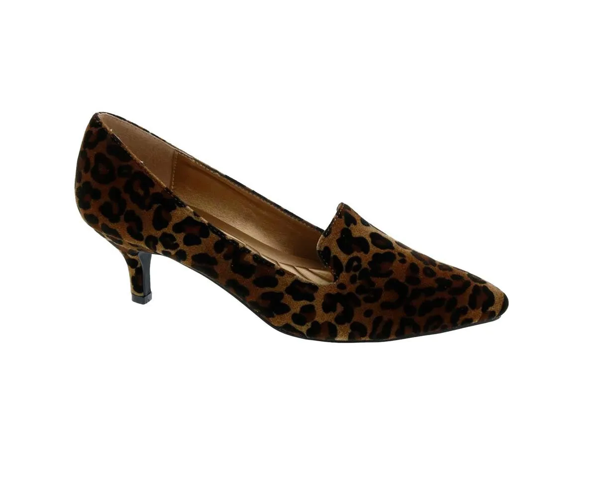 Bellini Bobcat Women Dress Pump In Leopard Velvet