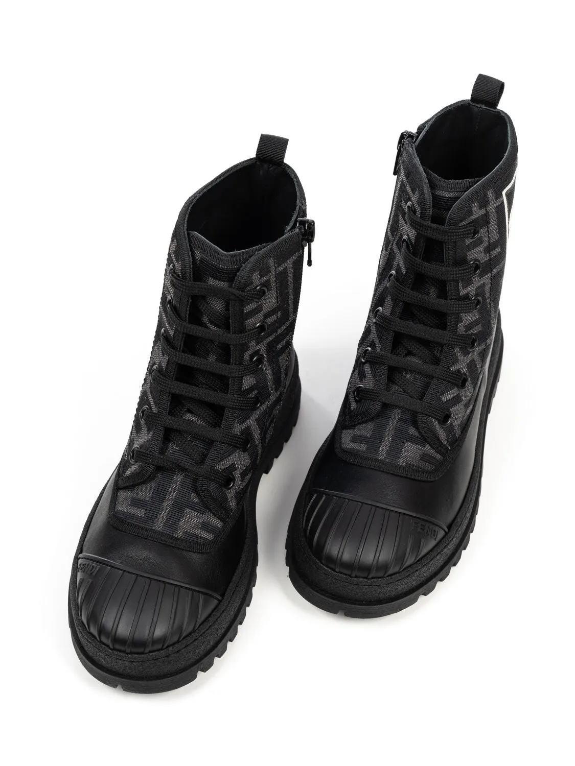 Biker Boots mit FF-Logo - Braun