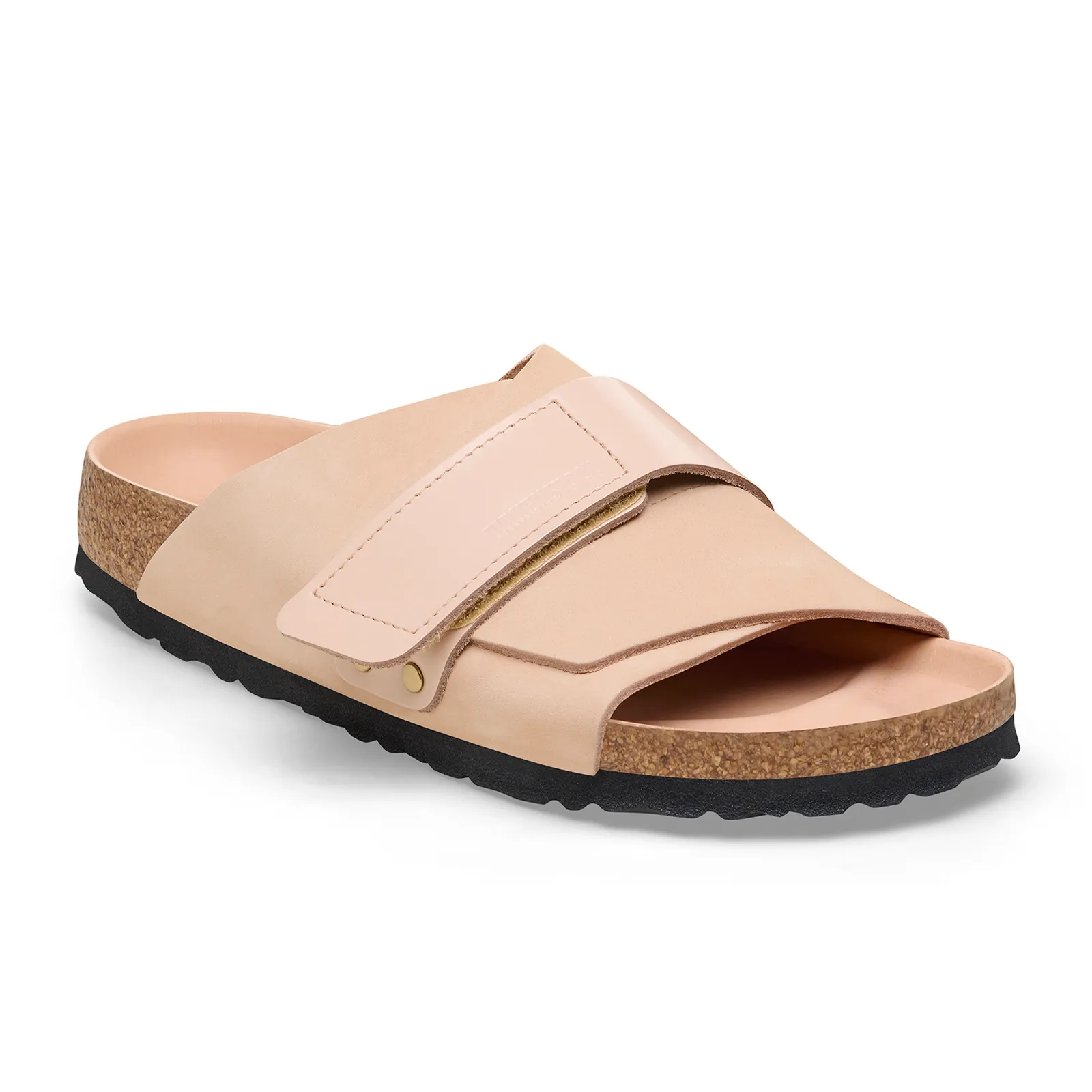 Birkenstock Kyoto Hex Slide Sandal (Women) - High Shine New Beige Nubuck