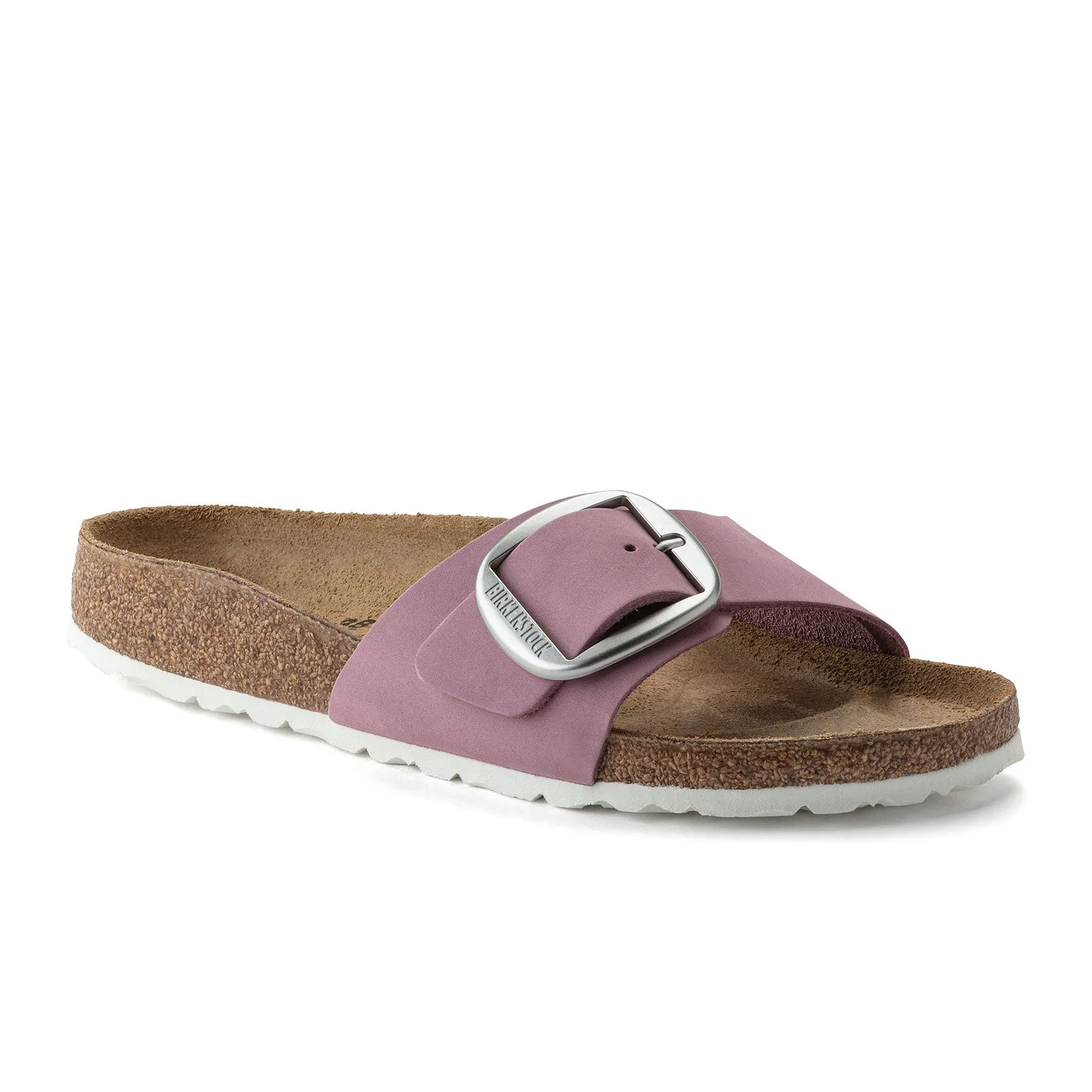 Birkenstock Madrid Big Buckle Slide Sandal (Women) - Orchid Nubuck