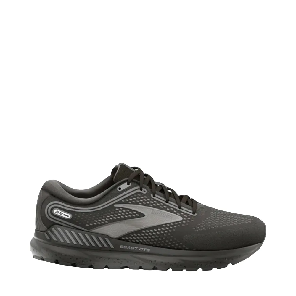 Brooks Men's Beast GTS 23 Running Sneakers in Black/Ebony/Gunmetal