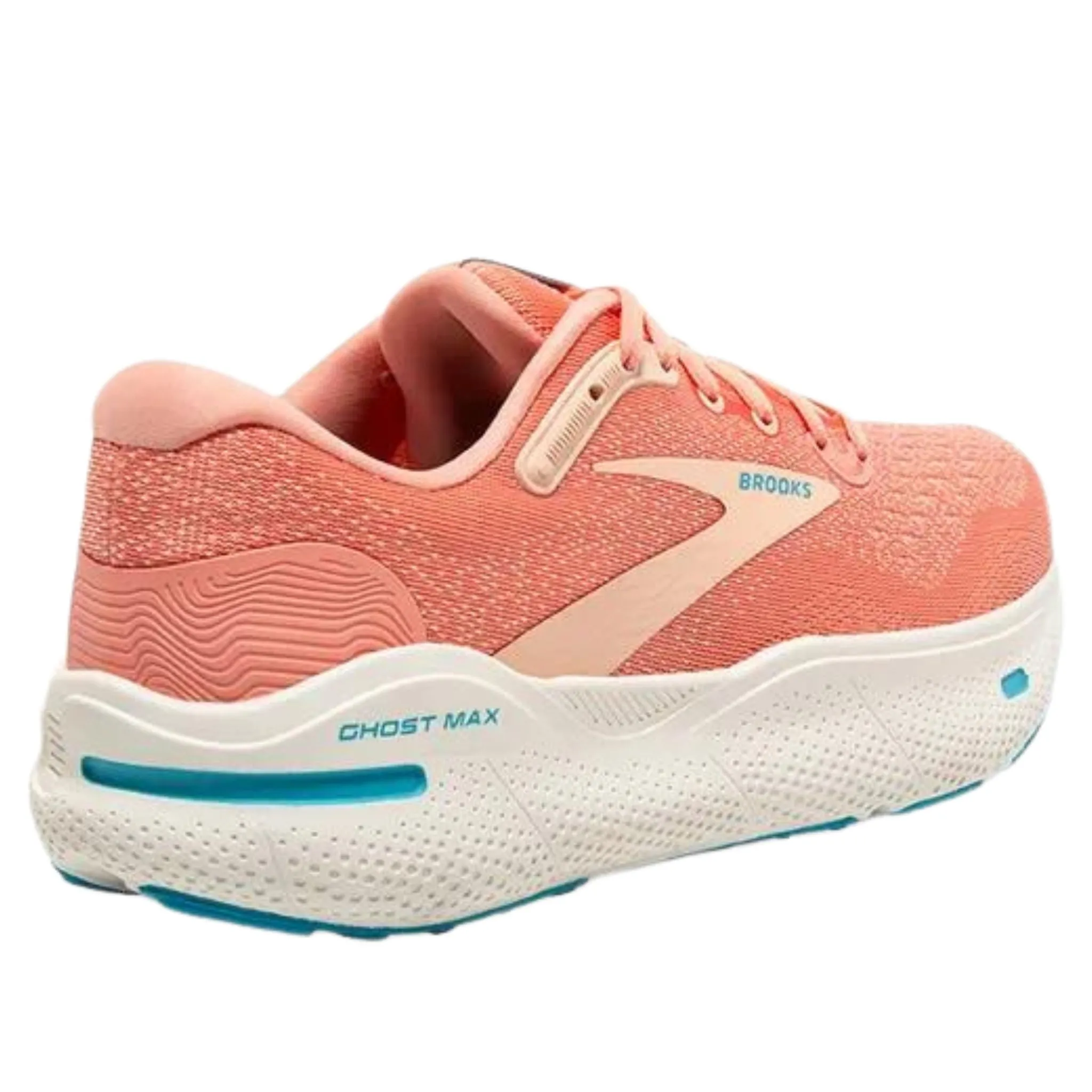 Brooks Women's 120395 818 Ghost Max Papaya Apricot Blue Cushion Neutral Running Shoes