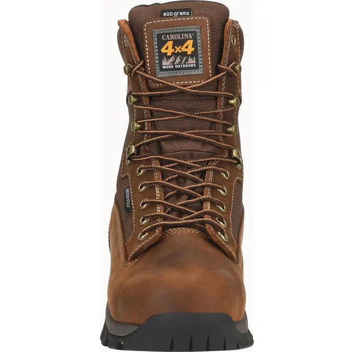 Carolina Men's Forrest 8" Soft Toe WP Insulated Work Boot -Brown- CA4015