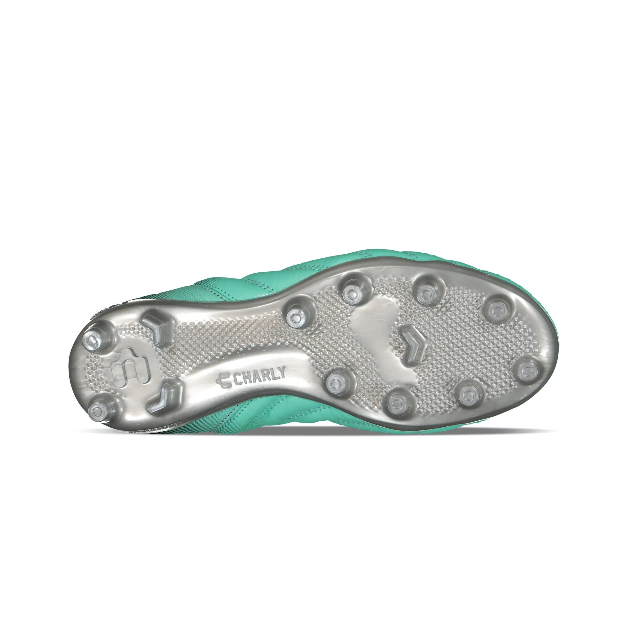 Charly Encore Youth FG Cleats (aqua/black)