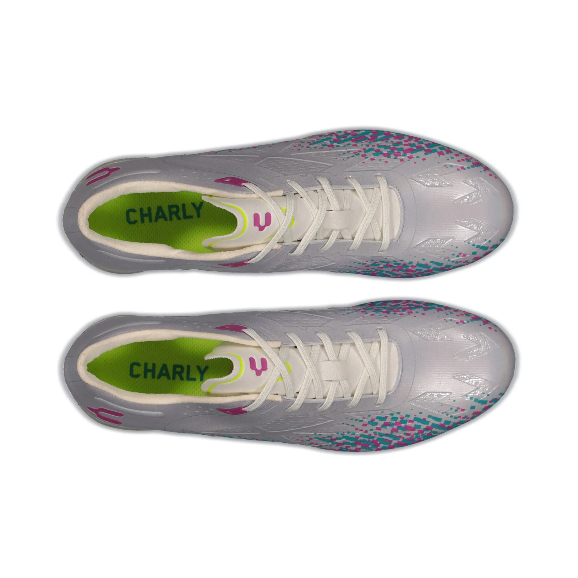 Charly Spektre 3.0 Plus FG Soccer Cleats - White/Pink