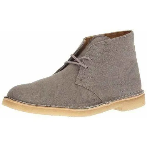 Clarks Originals Desert Boots Men's Taupe Canvas Fabric 26131983