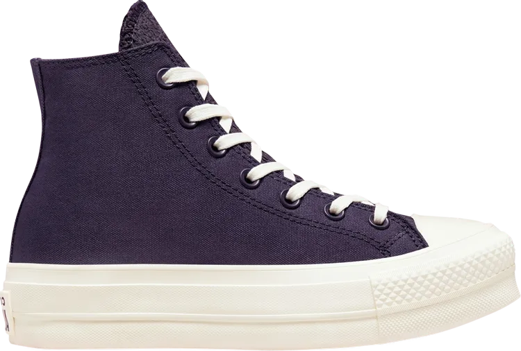 Converse Wmns Chuck Taylor All Star Lift Platform High Jacquard Camo Sneakers, Purple