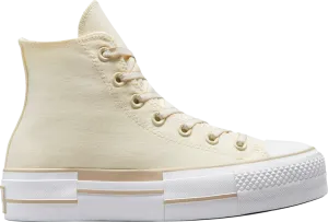 Converse Wmns Chuck Taylor All Star Lift Platform High Outline Sneakers - Oat Milk, Cream