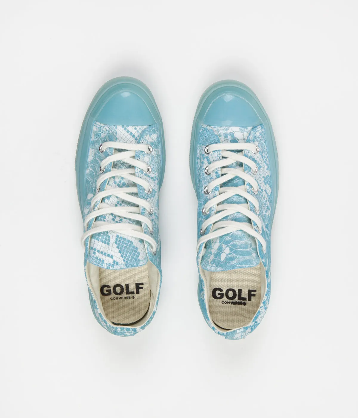 Converse x Golf Wang Chuck 70 Ox Shoes - Vintage White / Blue Topaz