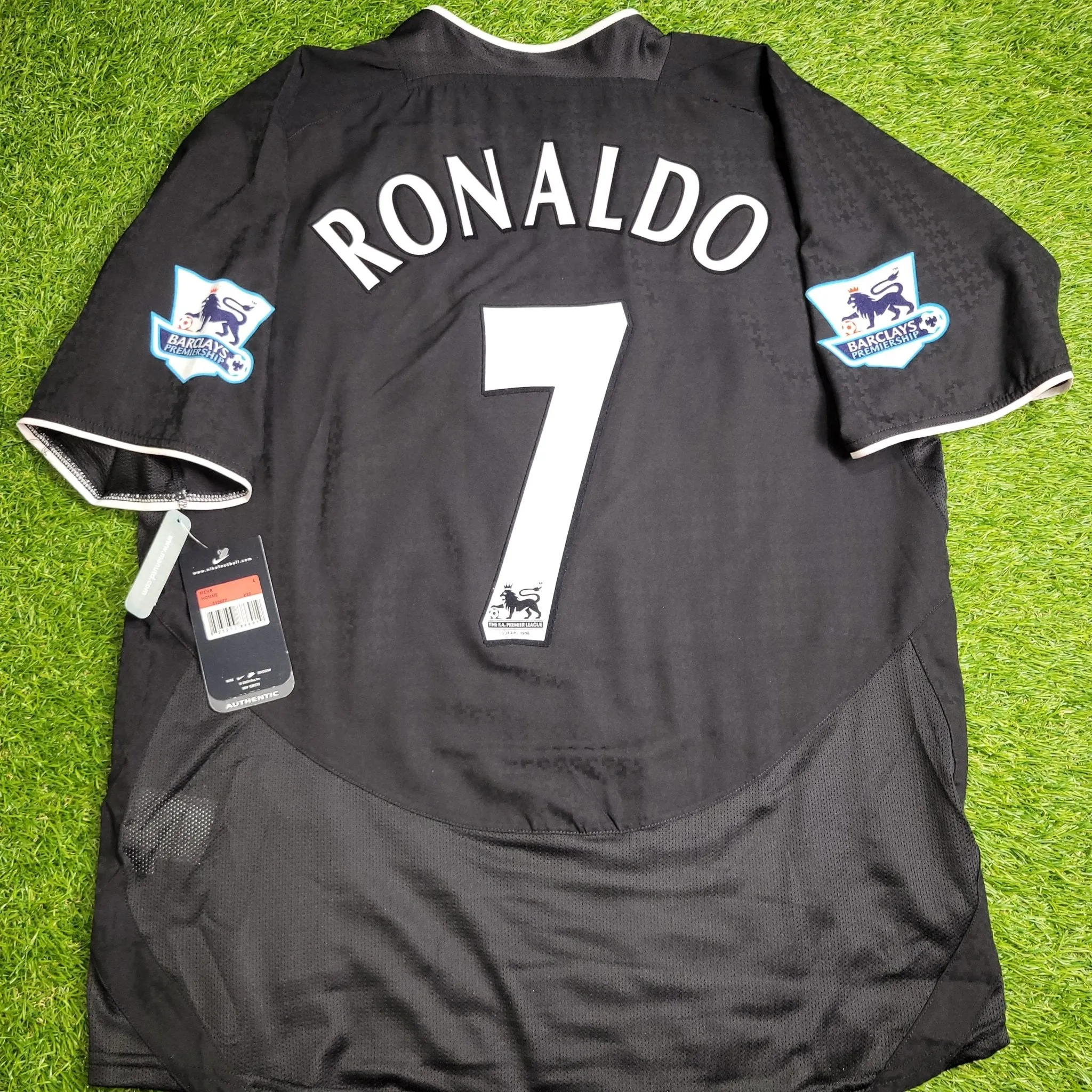 Cristiano Ronaldo Manchester United 2004 2005 Away STAND UP SPEAK UP Soccer Jersey BNWT L SKU# 112677