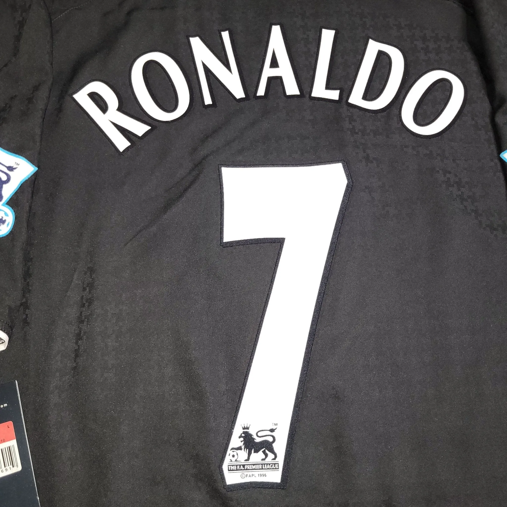 Cristiano Ronaldo Manchester United 2004 2005 Away STAND UP SPEAK UP Soccer Jersey BNWT L SKU# 112677