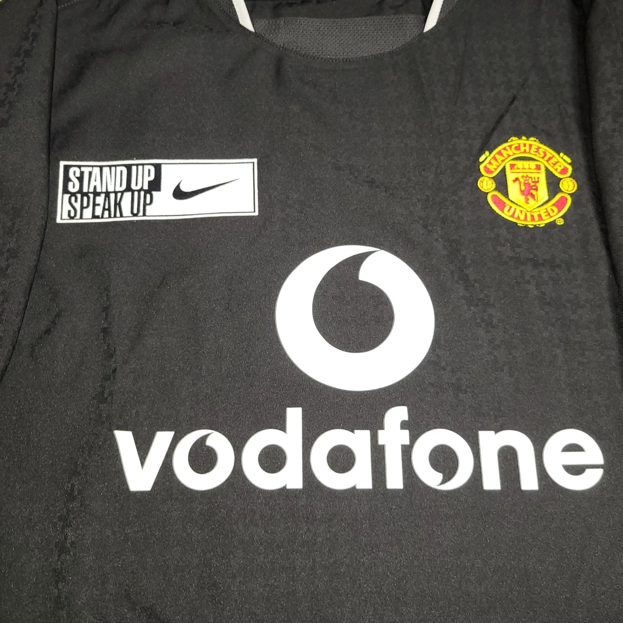 Cristiano Ronaldo Manchester United 2004 2005 Away STAND UP SPEAK UP Soccer Jersey BNWT L SKU# 112677