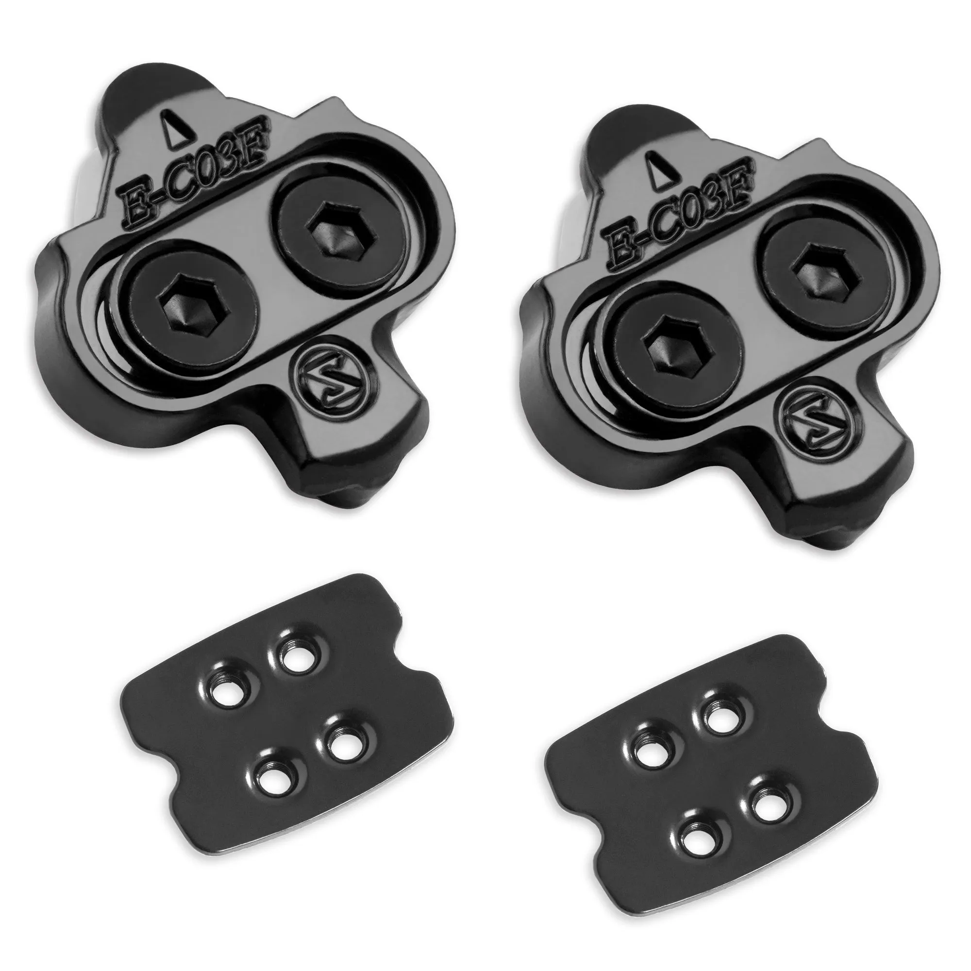 CyclingDeal Bike Cleats Compatible with Shimano MTB SPD Pedals SM-SH51 SM-SH56 - for Indoor Cycling Spinning & Mountain MTB Bicycle Shoes - 1 Pair of Multi-Release with Shoe Plates