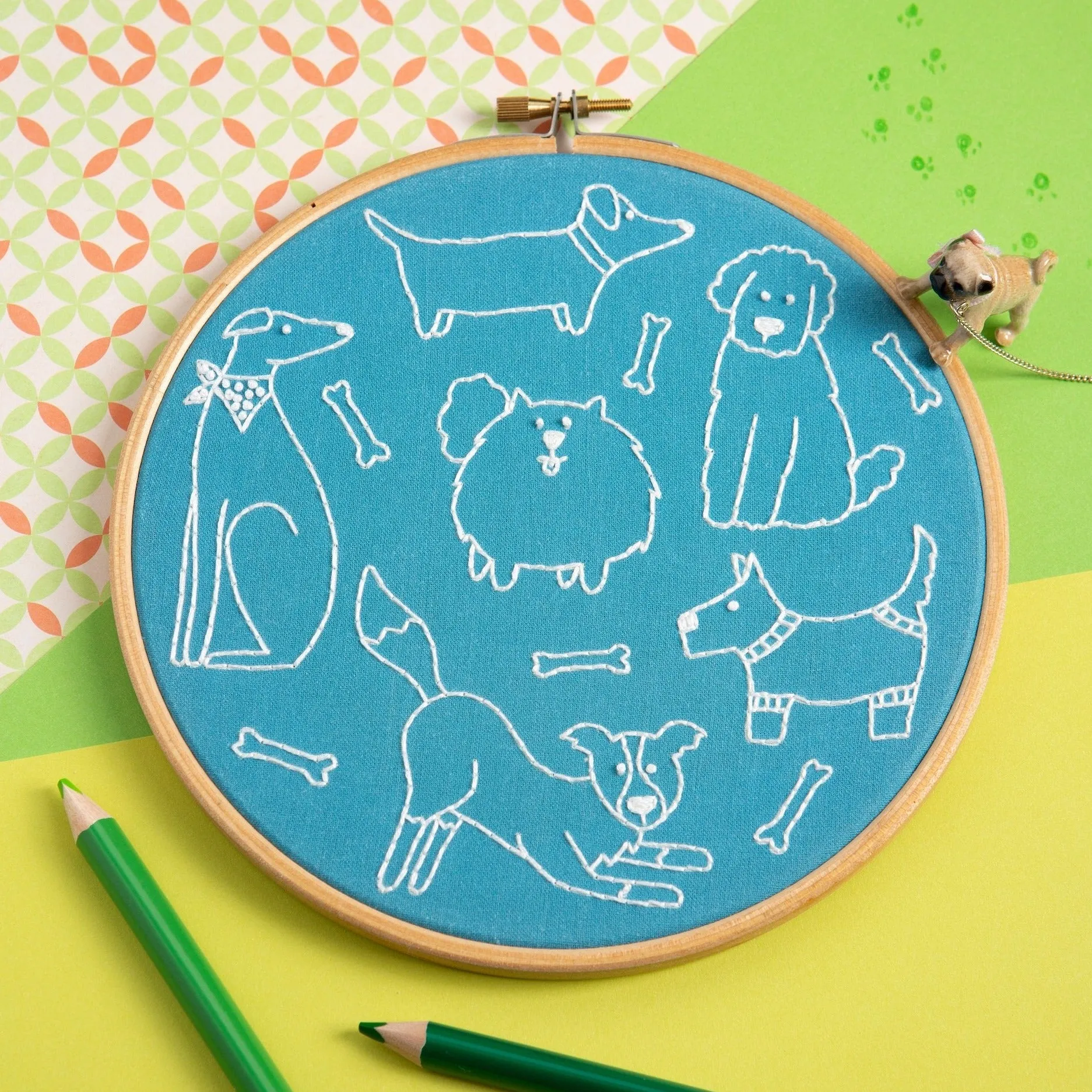 Dandy Dogs Embroidery Kit