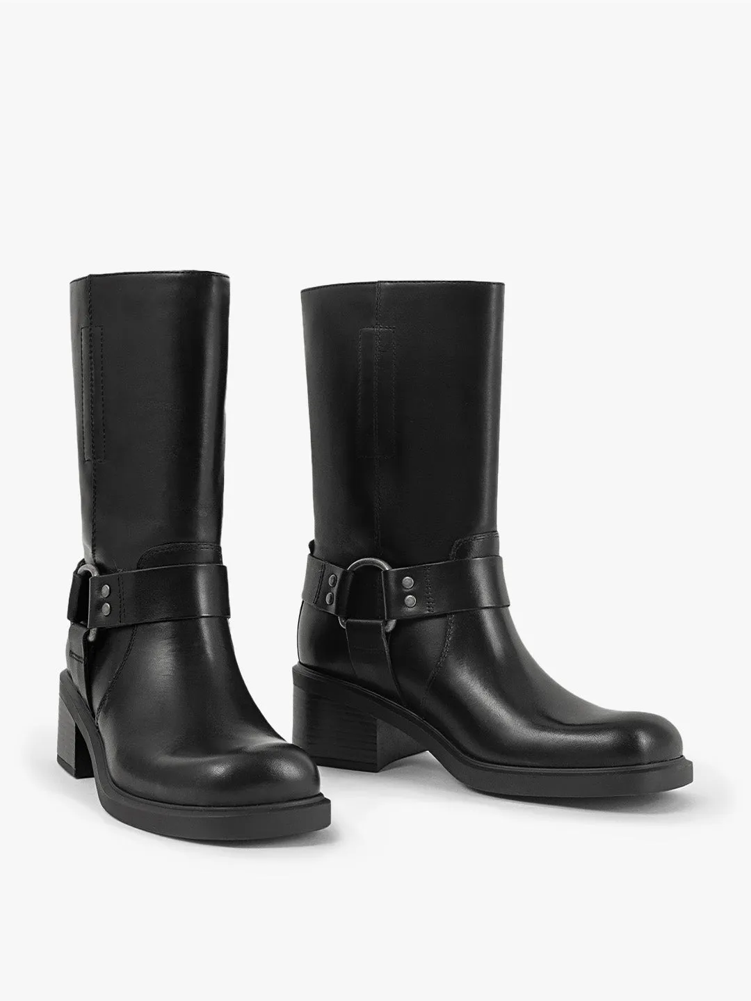 Daniella Buckle Boot - Black