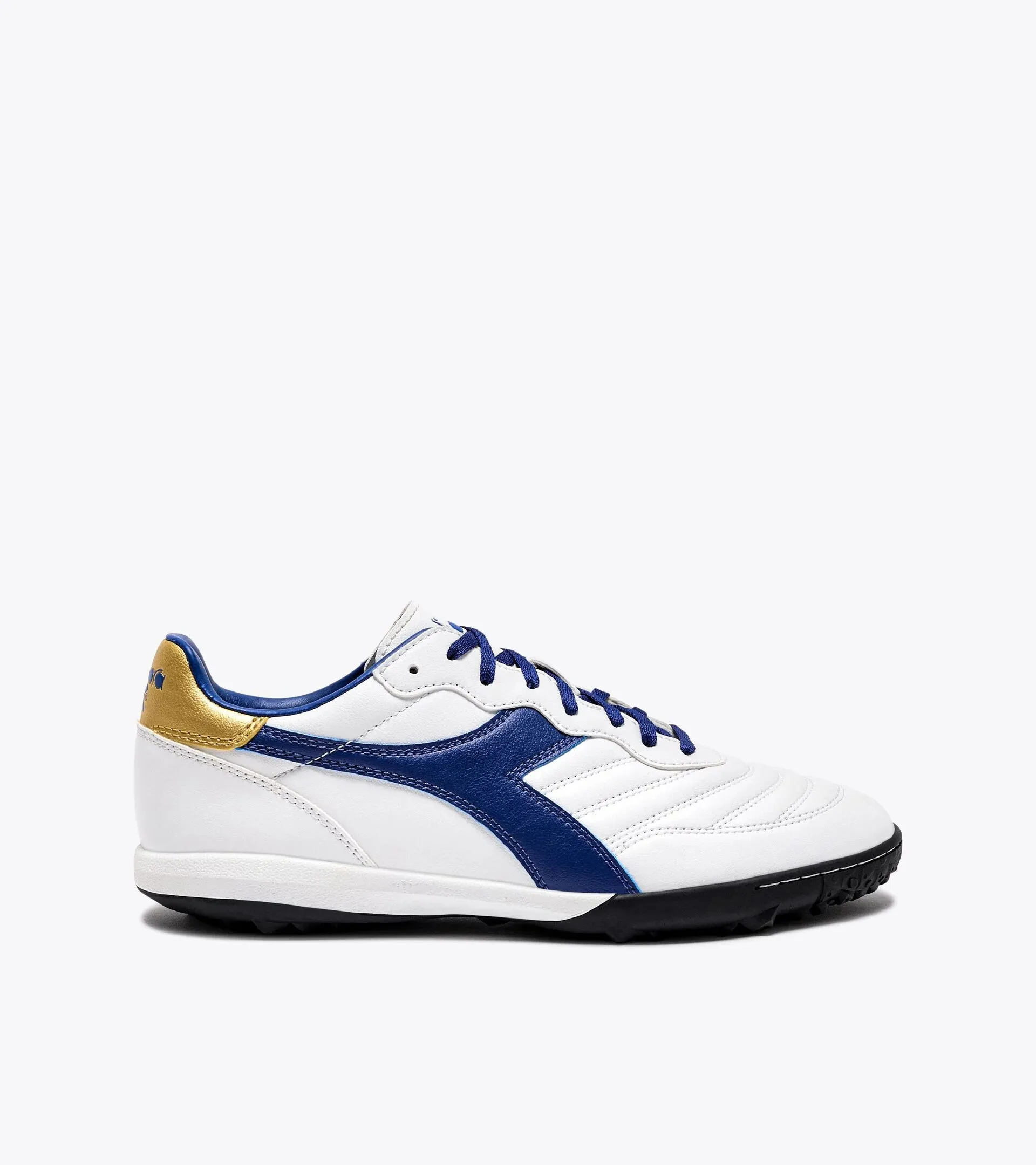 Diadora Brasil 2 R TFR Soccer Cleats (white/mazarine blue/gold)