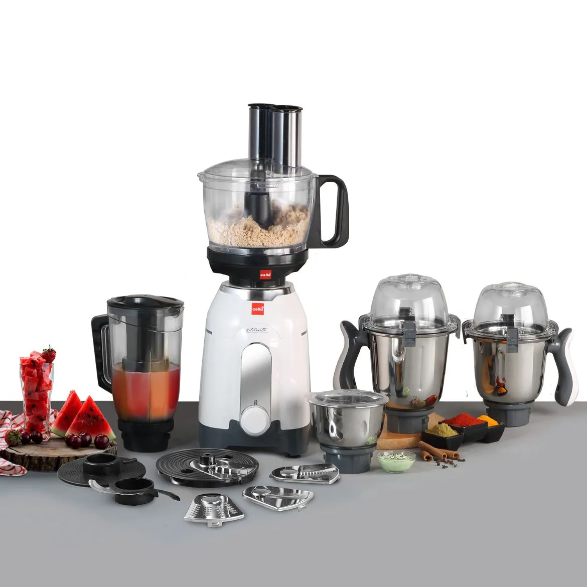 Discovery Chef Juicer Mixer Grinder with 5 Jars, 750W