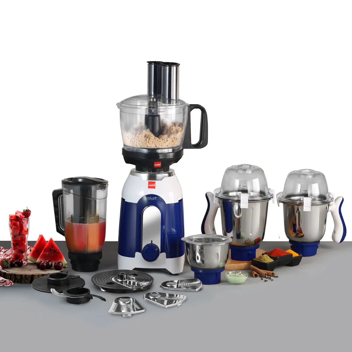 Discovery Chef Juicer Mixer Grinder with 5 Jars, 750W