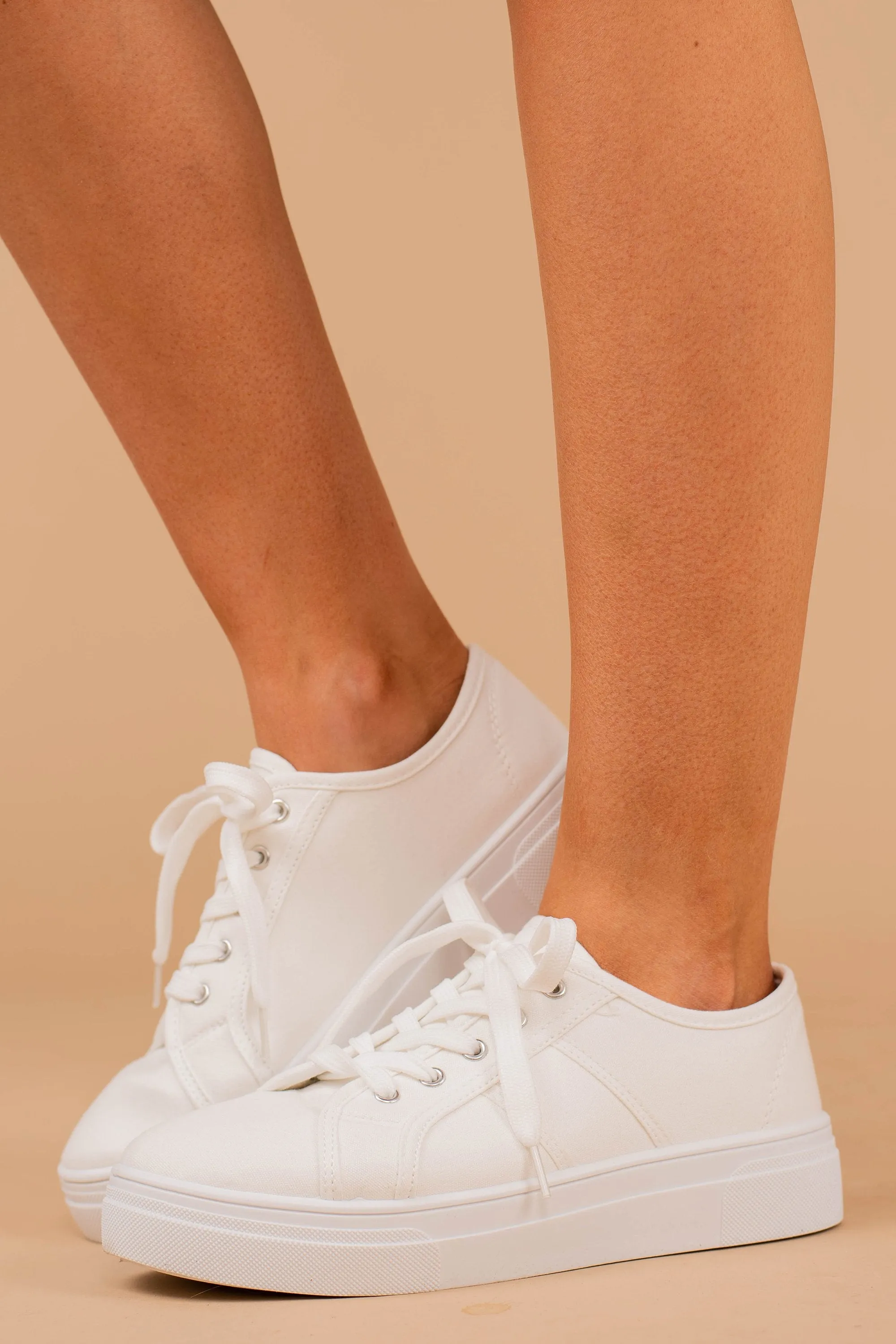 Easy Street White Platform Sneakers