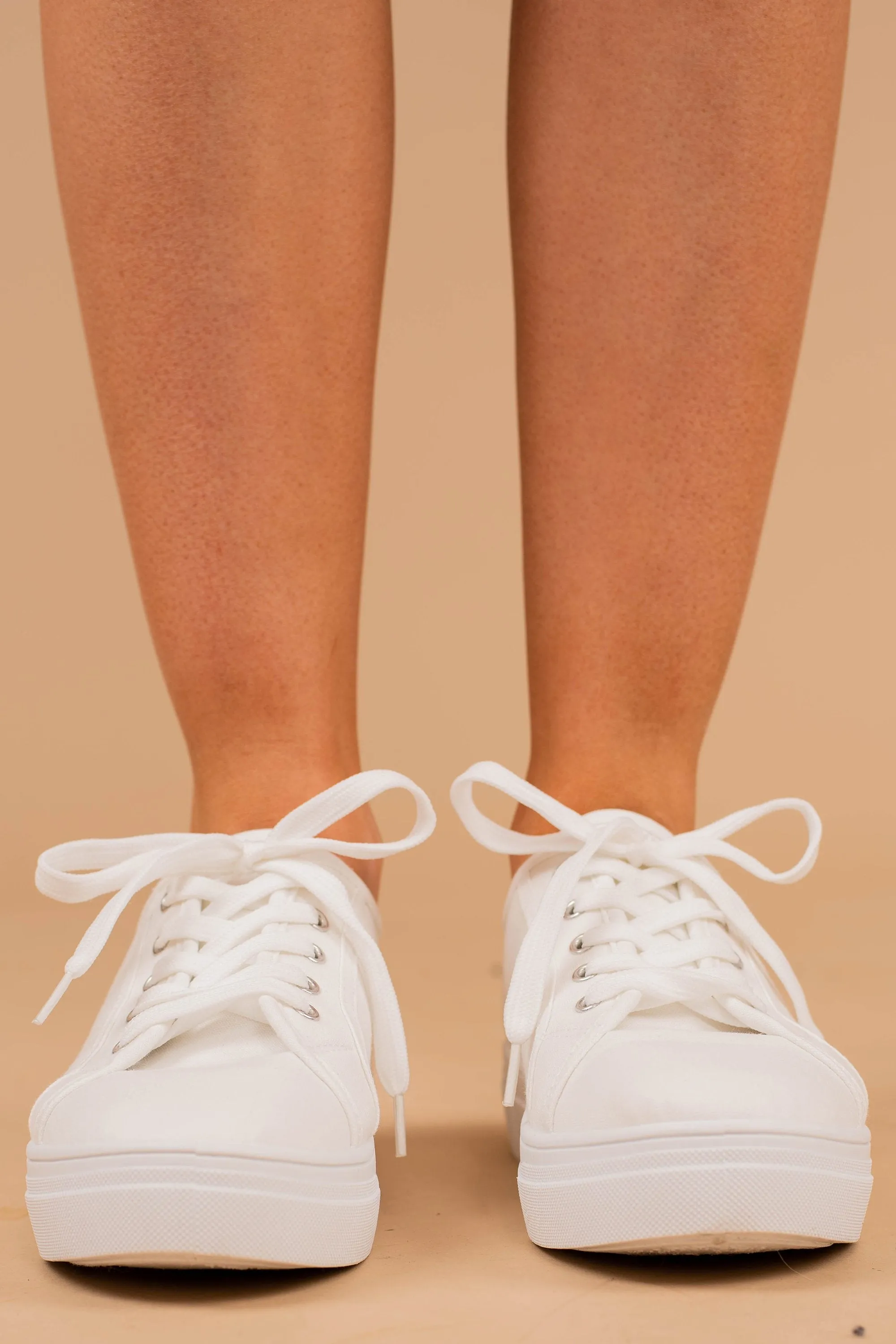 Easy Street White Platform Sneakers