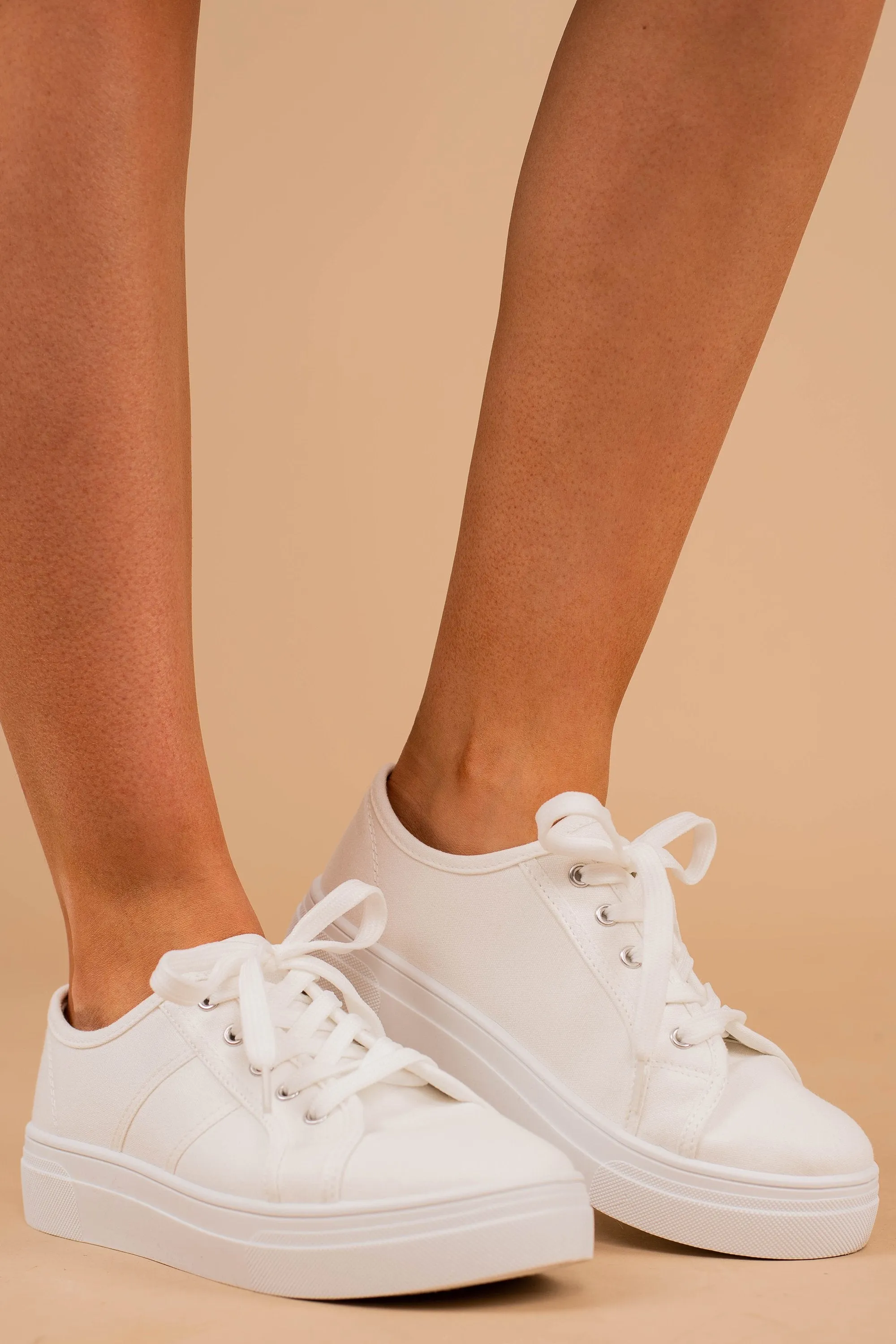 Easy Street White Platform Sneakers