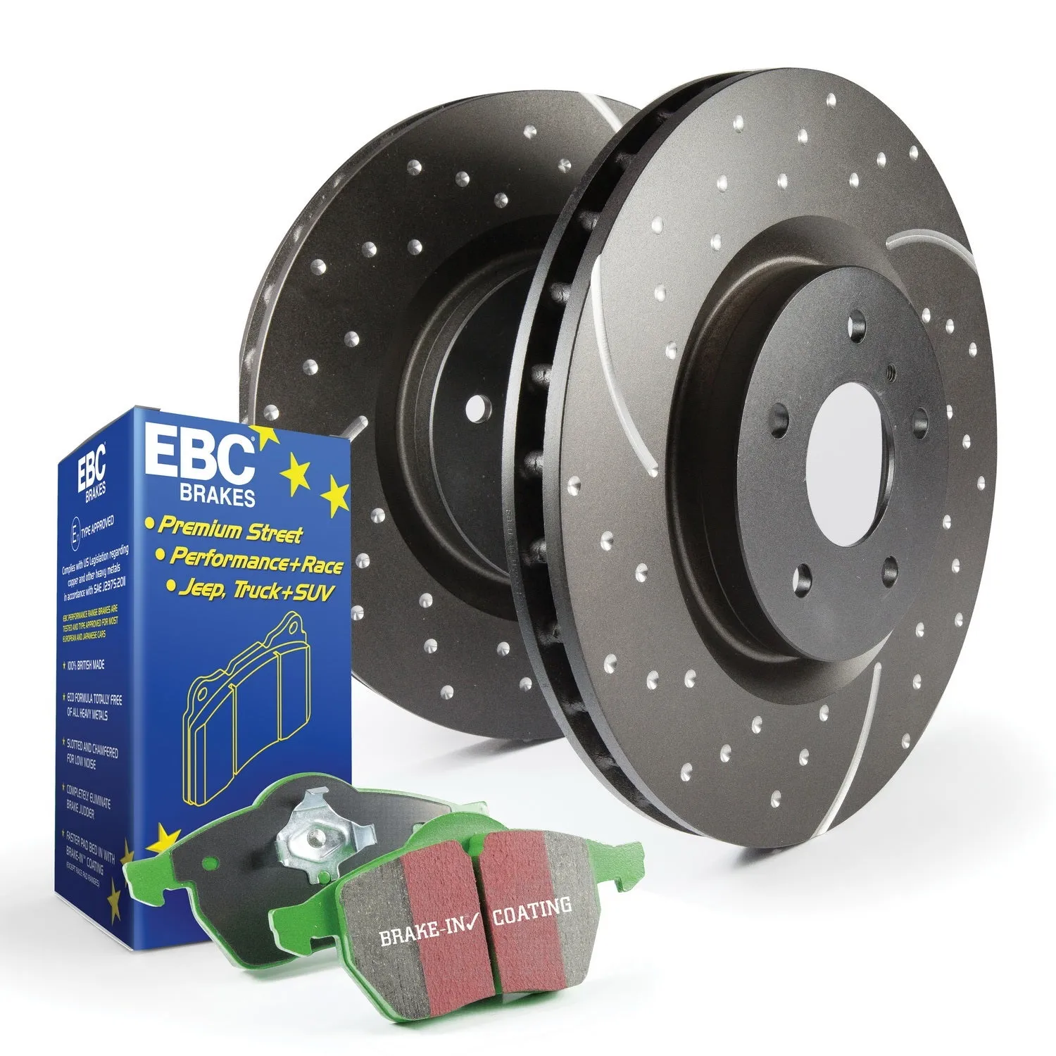 EBC Brakes S10KF1031 S10 Kits Greenstuff 2000 and GD Rotors