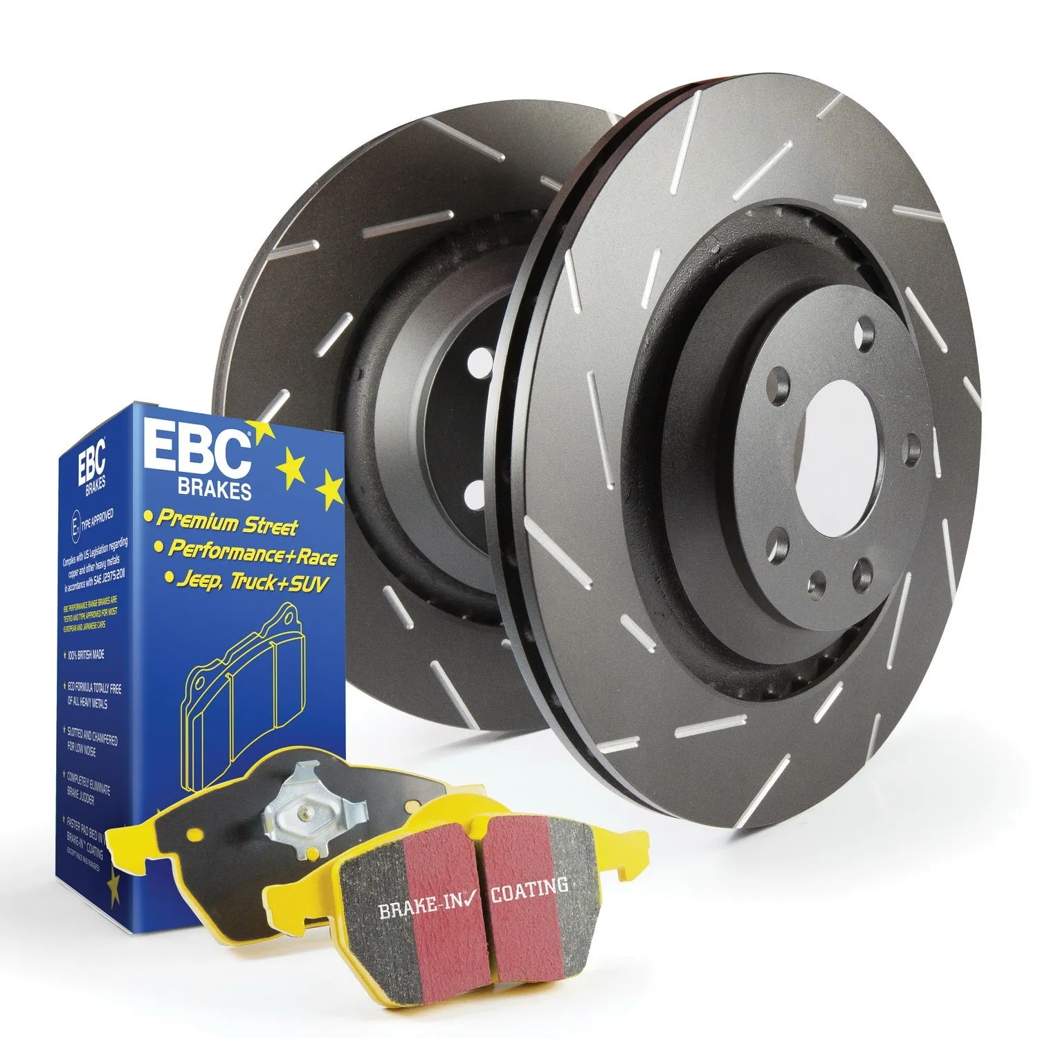 EBC Brakes S9KF1025 S9 Kits Yellowstuff and USR Rotors