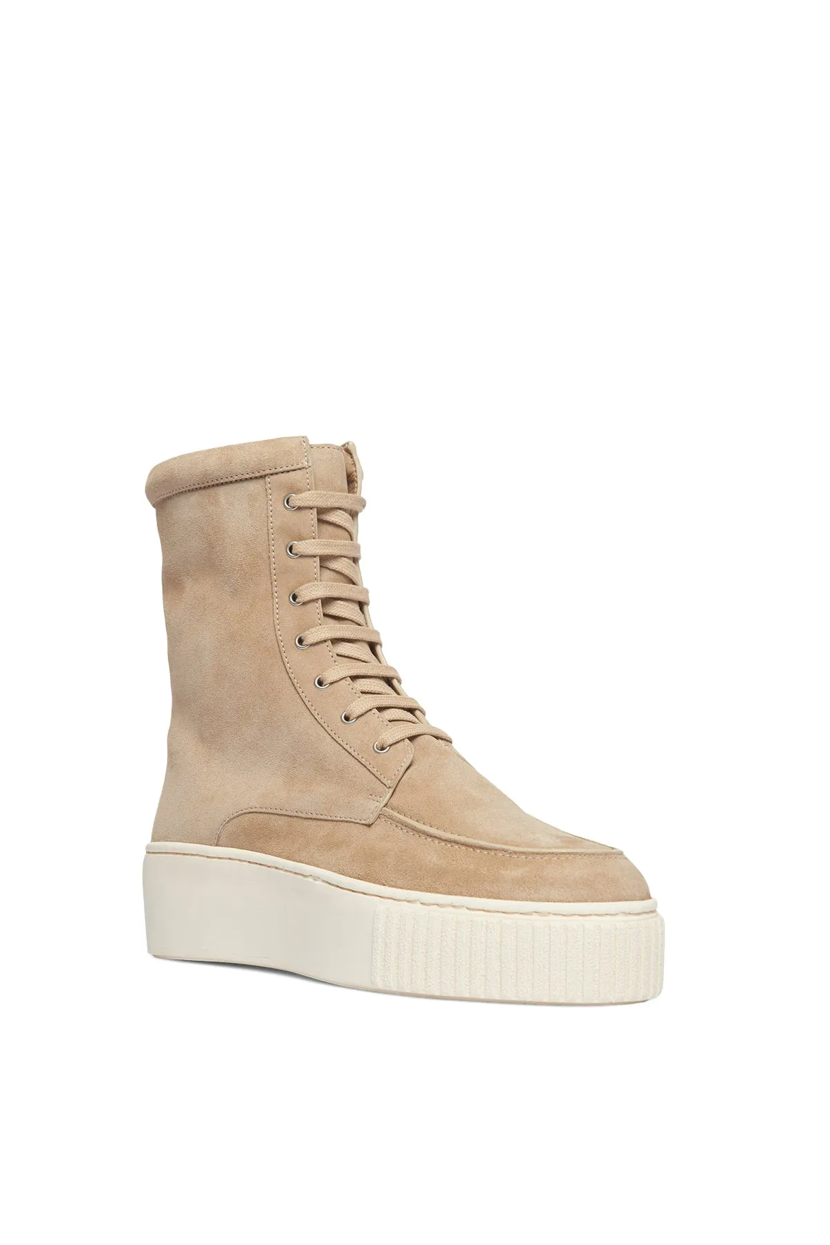 Emanuele Boot in Beige Leather