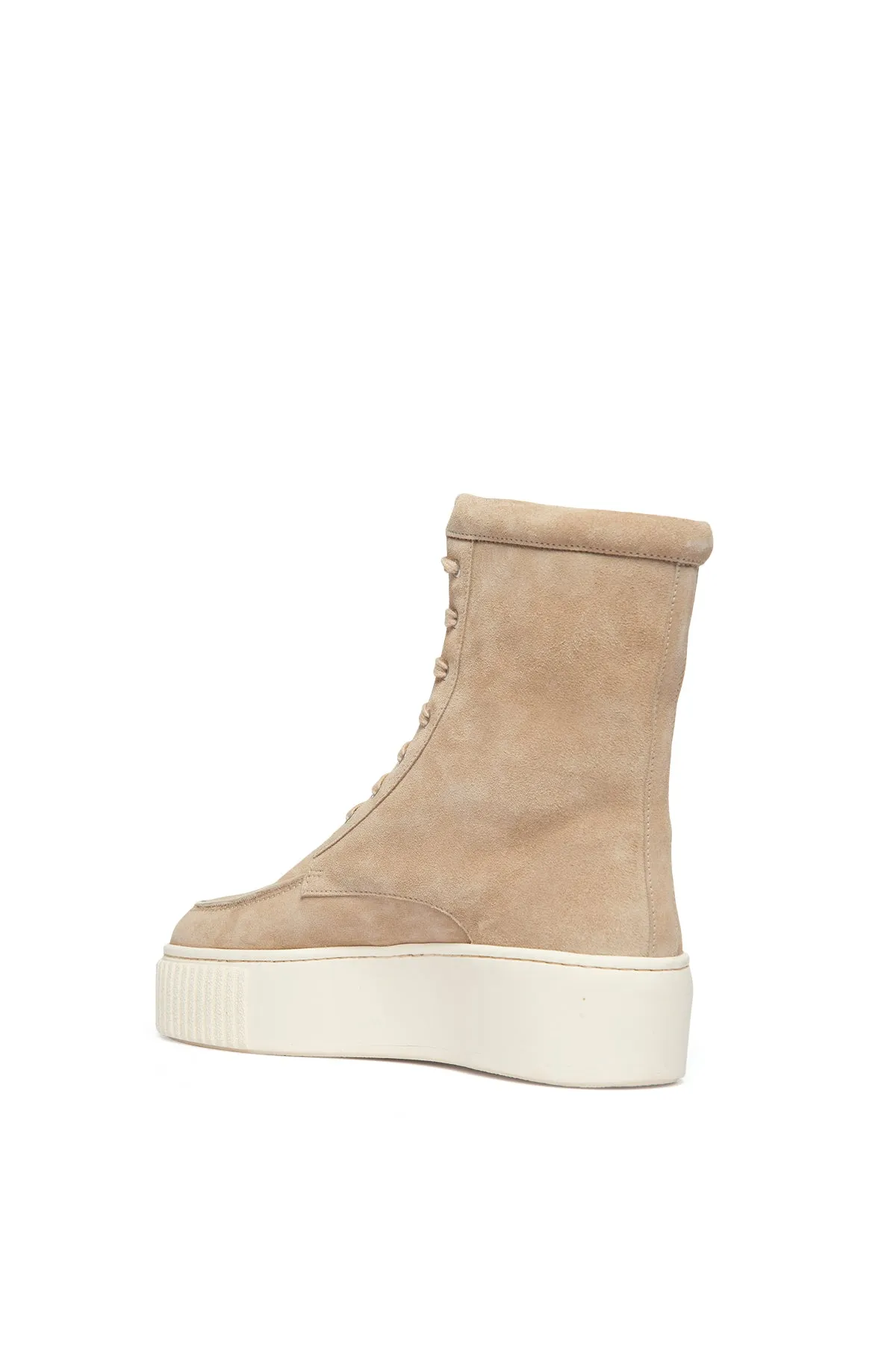 Emanuele Boot in Beige Leather