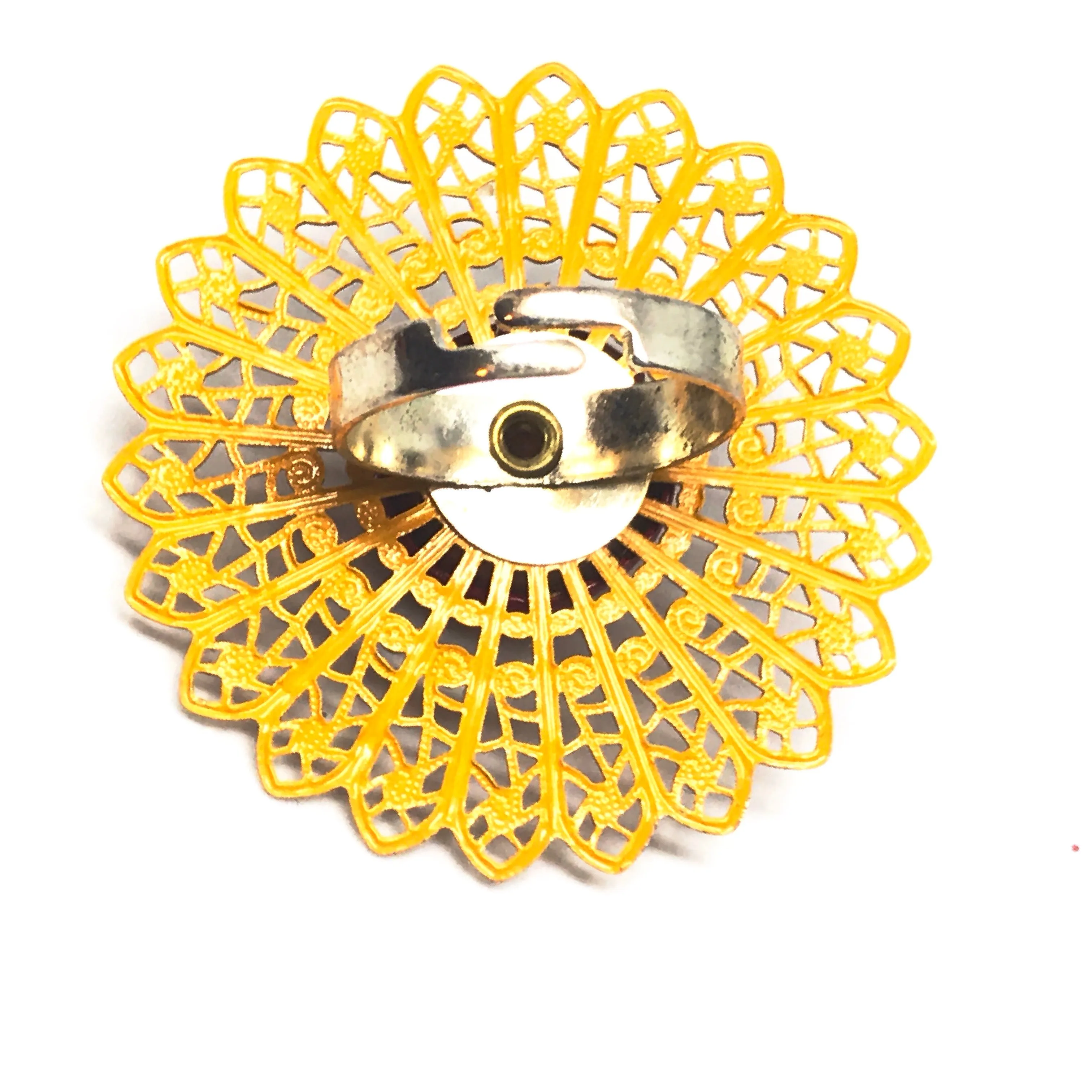 Enamelled Flower Ring.