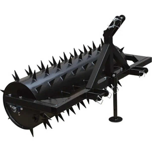 Field Tuff 60" 3-Point Spike Aerator – 126 Spikes & 40-Gallon Drum Capacity For Tractor