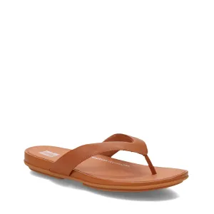 FitFlop EO8592-030 GRACIE LEATHER FLIP-FLOPS Light Tan