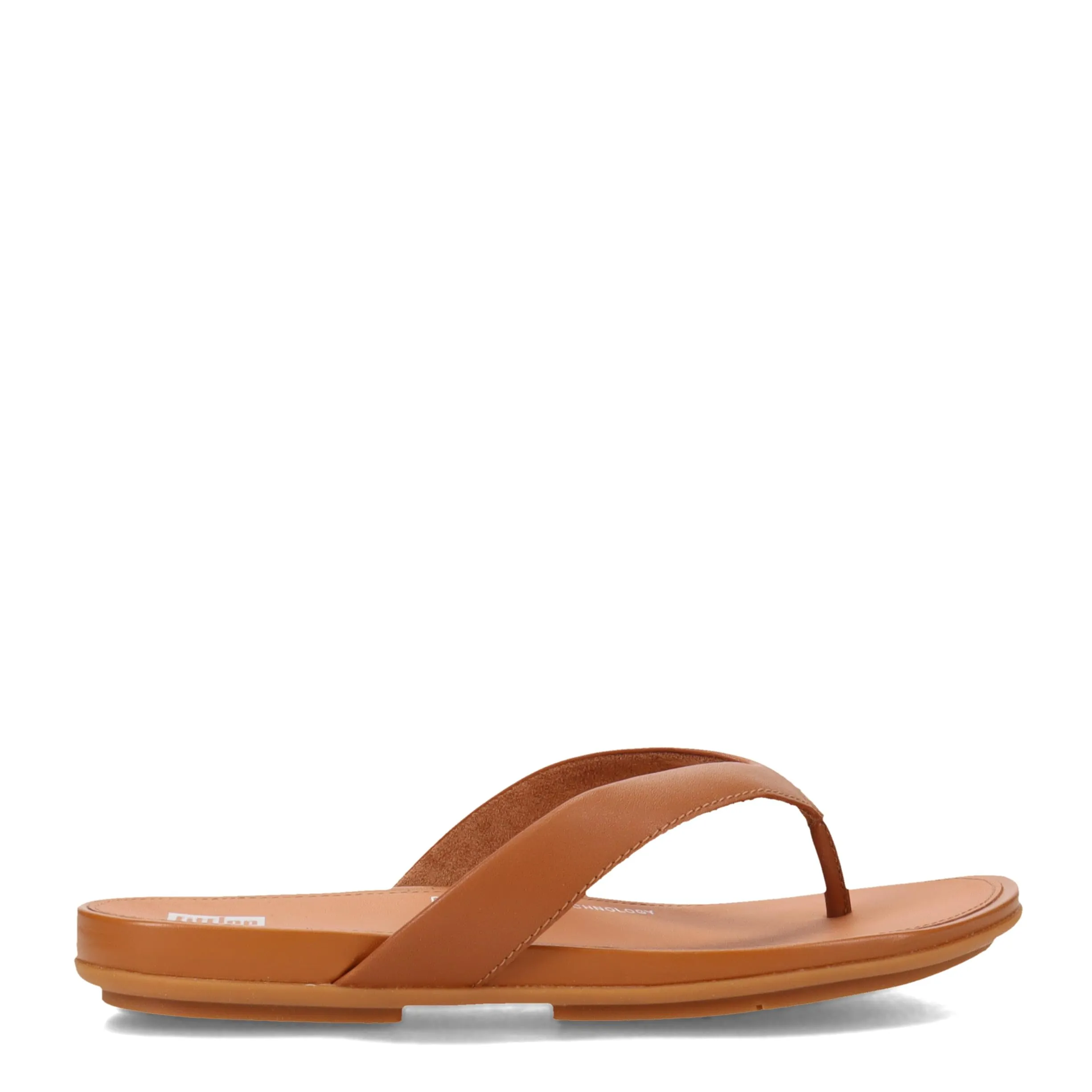 FitFlop EO8592-030 GRACIE LEATHER FLIP-FLOPS Light Tan