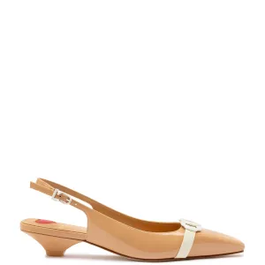 Franca Pump In Tan Patent Leather