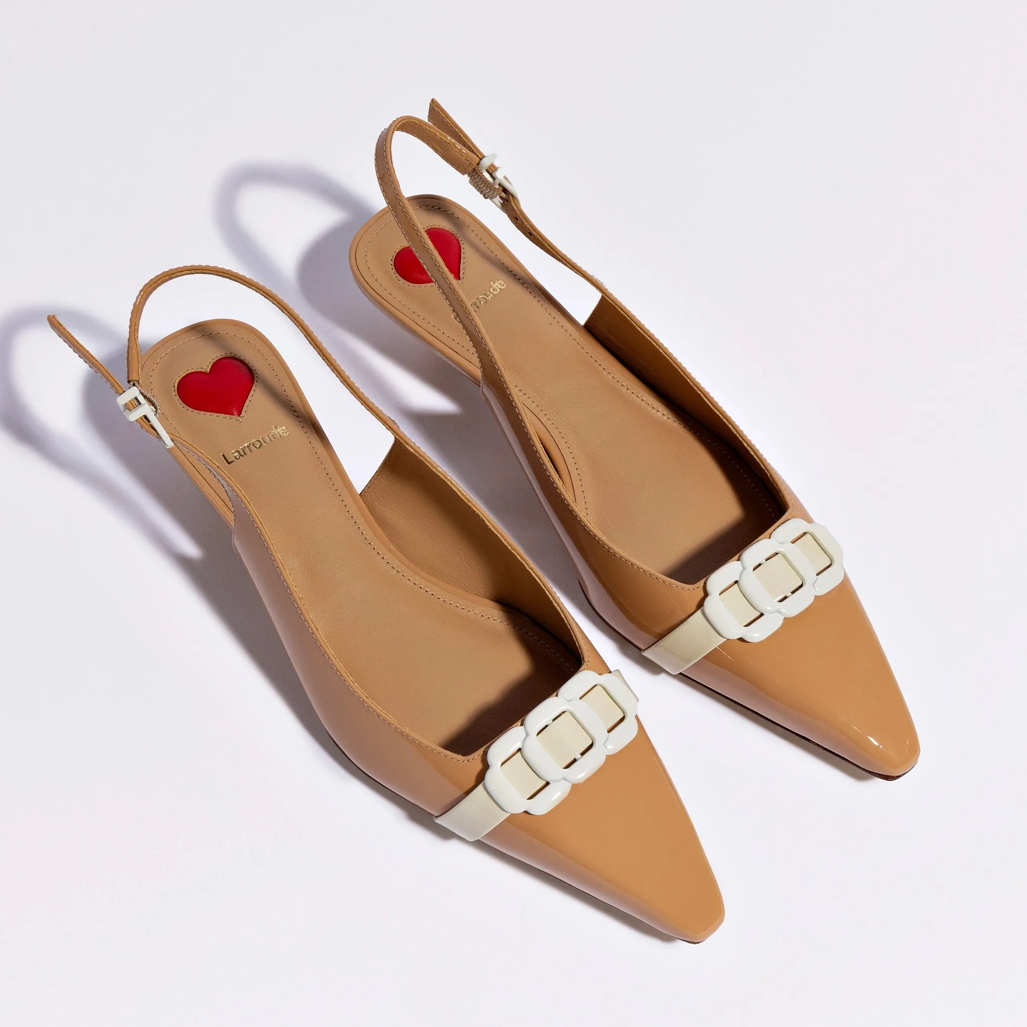 Franca Pump In Tan Patent Leather