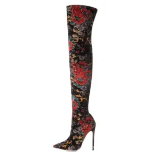 Funki Buys | Boots | Women's Bohemian Long Stretch Cloth Boot