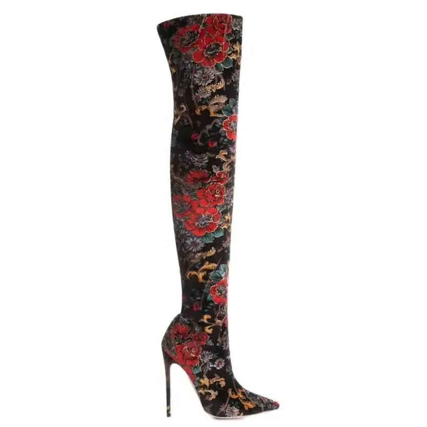 Funki Buys | Boots | Women's Bohemian Long Stretch Cloth Boot