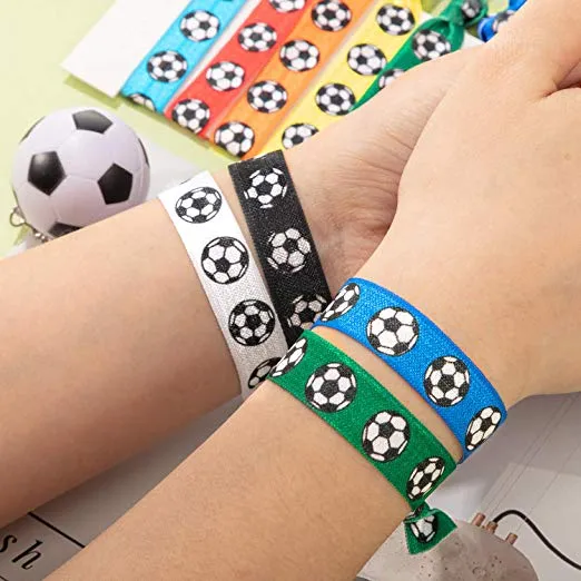 Girls Soccer Hair Ties Set-Multi Colored