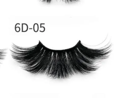 Glossy Winks 25mm mink false eye lashes 6D three-dimensional