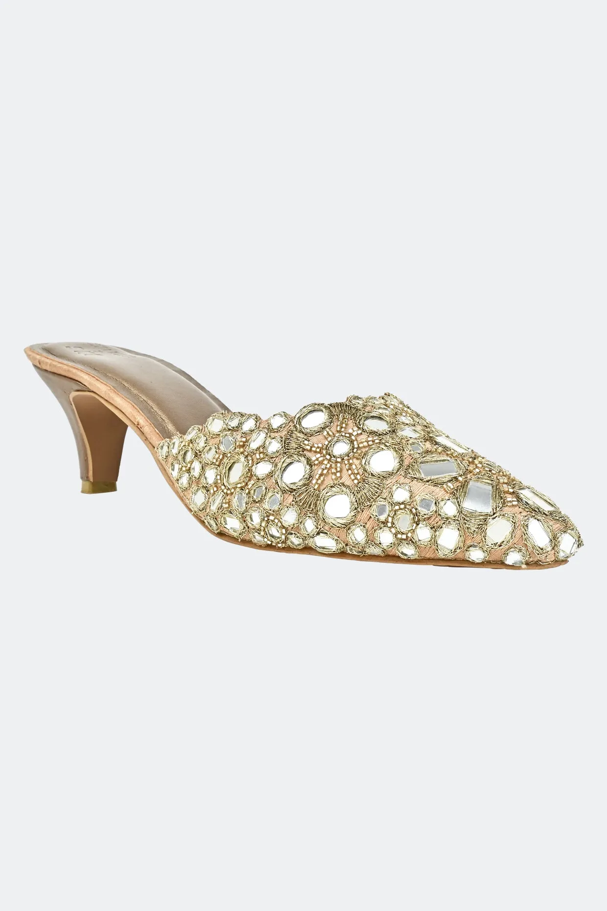 Golden Hour Kitten Heels For Women