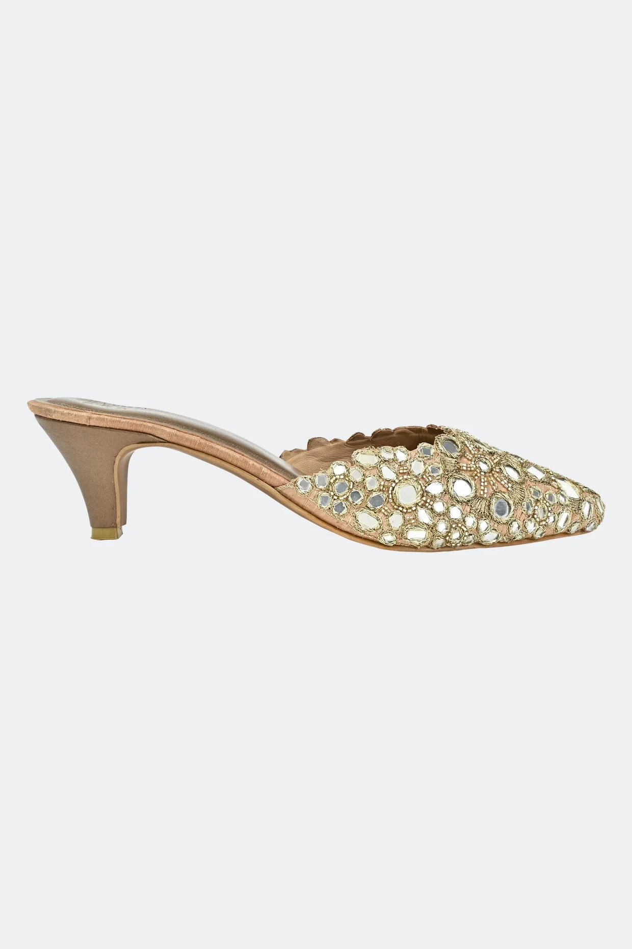 Golden Hour Kitten Heels For Women