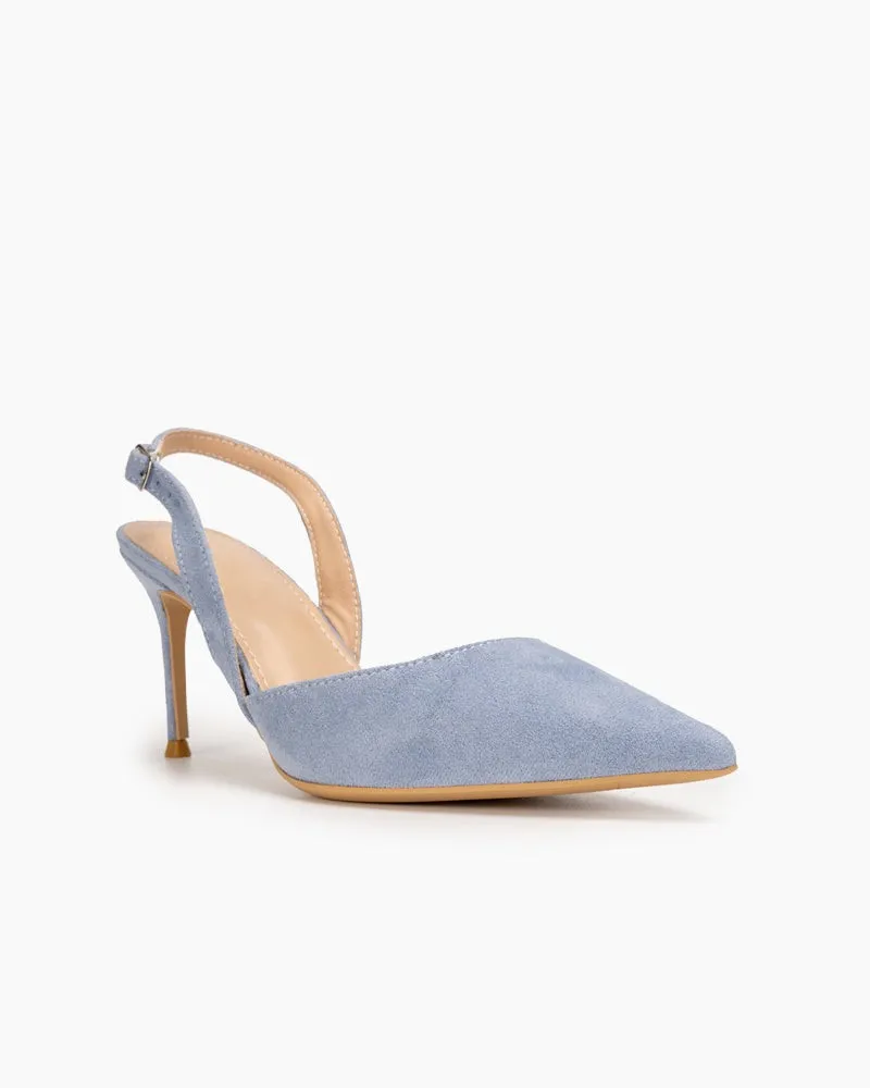 High Heel Minimalist Suede Pointed Toe Pumps