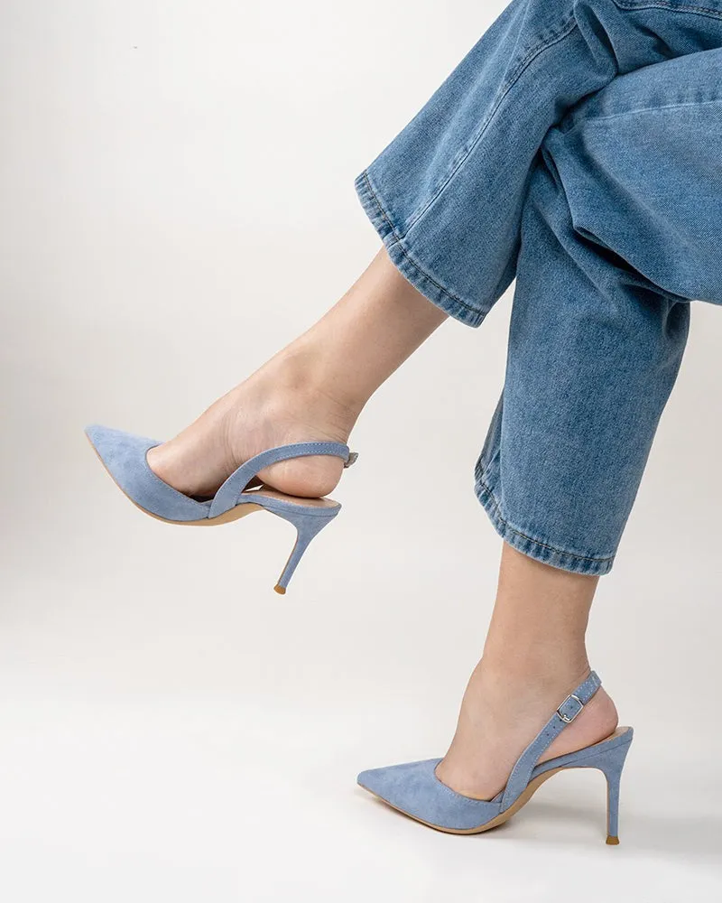 High Heel Minimalist Suede Pointed Toe Pumps